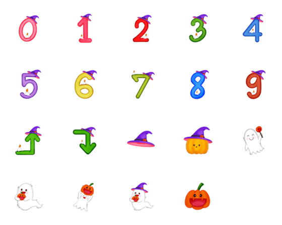 [LINE絵文字]Emoj Halloweenの画像一覧