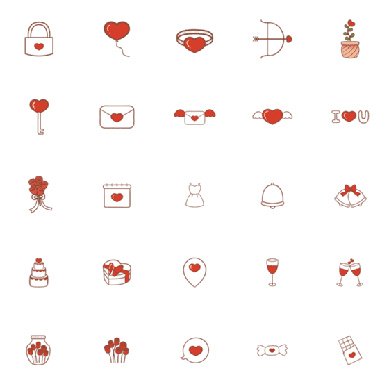 [LINE絵文字]Married Emojiの画像一覧