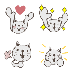 [LINE絵文字] シュールねこ☆便利の画像