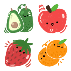 [LINE絵文字] Sugar : Fun Fruit Emojiの画像