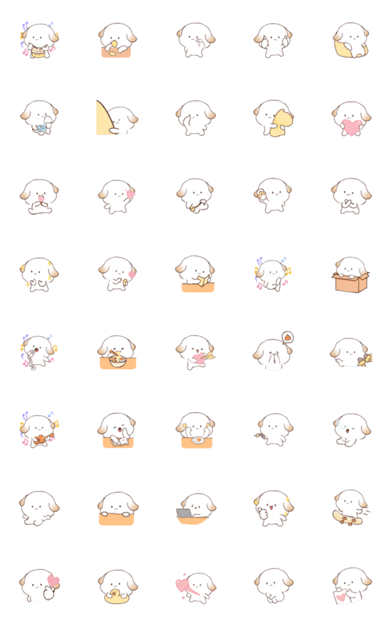 [LINE絵文字]Bonbon Rabbit (Emoji)の画像一覧