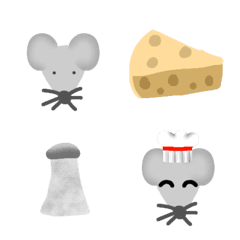 [LINE絵文字] mouse like cheeseの画像