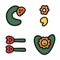 [LINE絵文字] Flower emoji stickerの画像