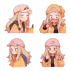 [LINE絵文字] anime stickers-sports girlの画像