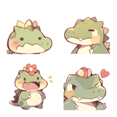 [LINE絵文字] Ai Crocodiles 0w0の画像