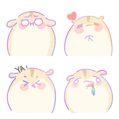 [LINE絵文字] mochi_hamster_ver01の画像