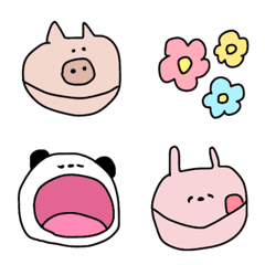 [LINE絵文字] パックンanimal♡の画像