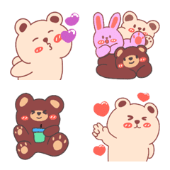 [LINE絵文字] Small bear and friendの画像