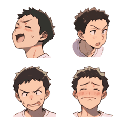 [LINE絵文字] anime stickers-home manの画像