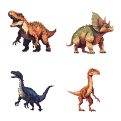 [LINE絵文字] Pixel World: Age of Dinosaursの画像