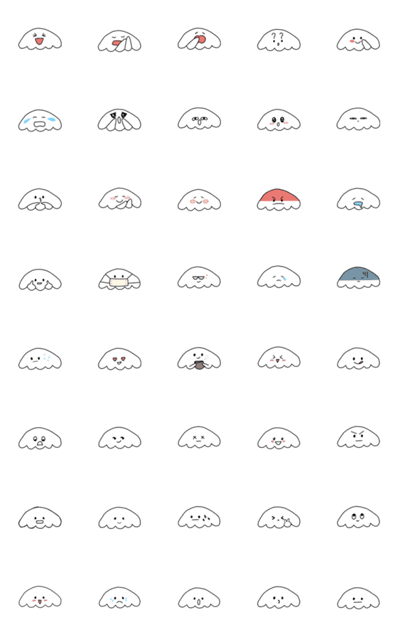 [LINE絵文字]pookpui Emojiの画像一覧