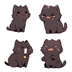 [LINE絵文字] animal stickers-elegant catの画像