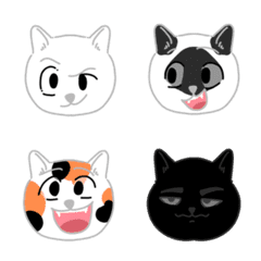 [LINE絵文字] cat mood faceの画像