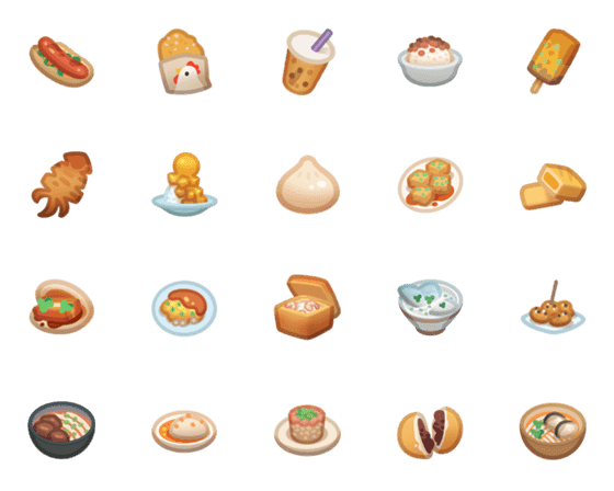 [LINE絵文字]Food - Taiwanの画像一覧