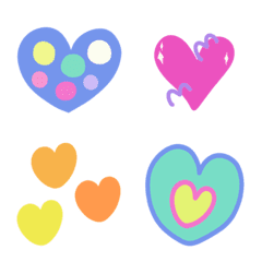 [LINE絵文字] Colorful emoji: 14の画像