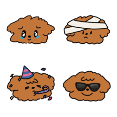 [LINE絵文字] Emoji poodle rekrekの画像