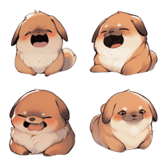 [LINE絵文字] animal stickers-fun dogの画像