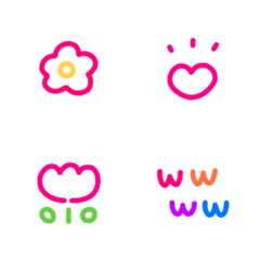 [LINE絵文字] カラフル ○ ぷちの画像