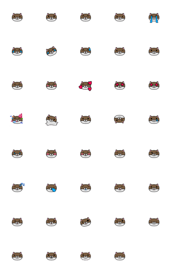 [LINE絵文字]Tirami Otter emojiの画像一覧