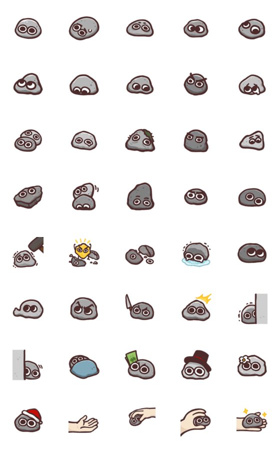 [LINE絵文字]rock stoneの画像一覧