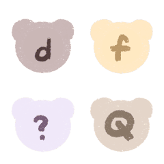 [LINE絵文字] Cute English numerals 4の画像