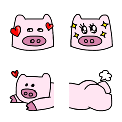 [LINE絵文字] Piggy's emoji 1の画像