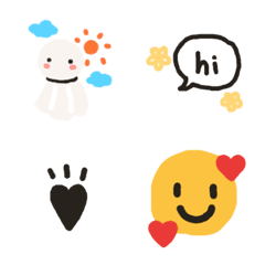 [LINE絵文字] Hand drawing emoji ver.001の画像