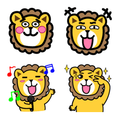 [LINE絵文字] Cute lion is movingの画像