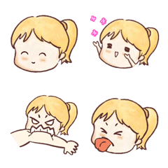 [LINE絵文字] blond girlの画像