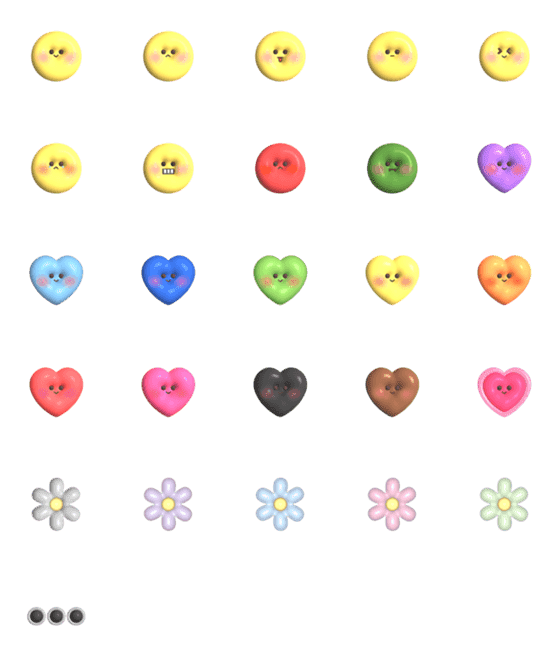 [LINE絵文字]MINE HEART 3 :D EMOJIの画像一覧