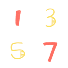 [LINE絵文字] Handwriting Number ＆ Symbol (*2)の画像