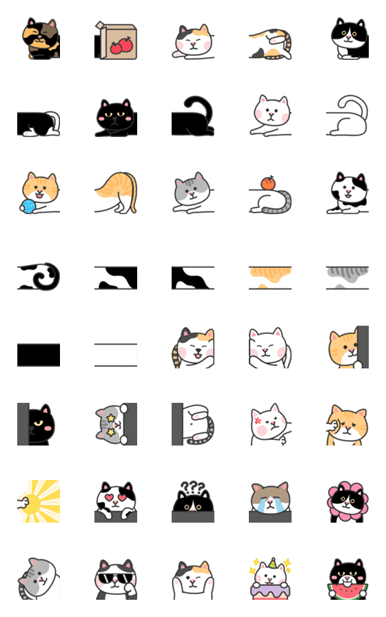 [LINE絵文字]Cat Grand Gathering！の画像一覧