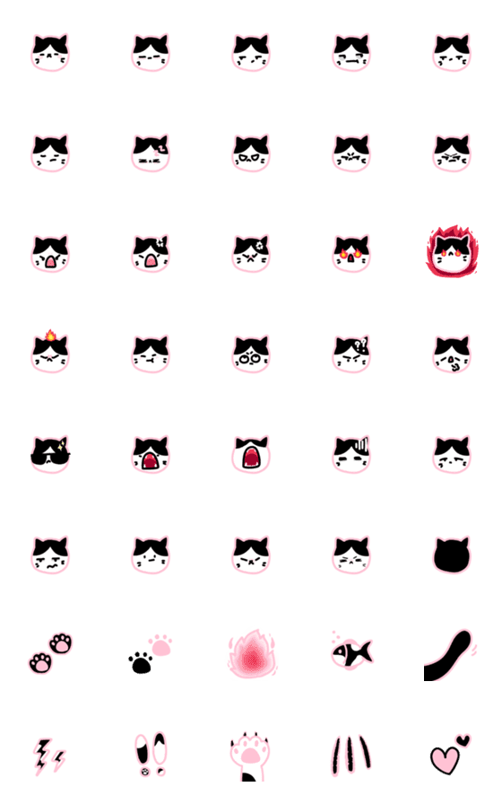 [LINE絵文字]Damo - Angry Catの画像一覧