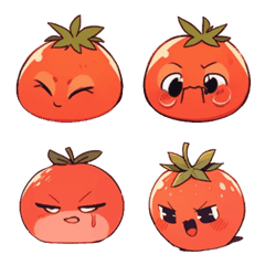 [LINE絵文字] Fruit Stickers - tomatoの画像