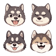 [LINE絵文字] animal stickers-dog face1の画像