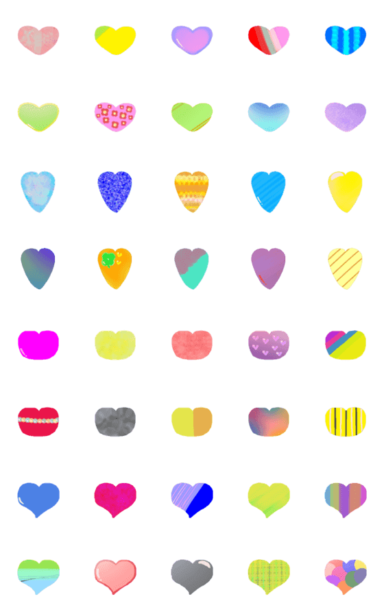 [LINE絵文字]all heart.13の画像一覧