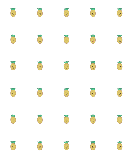 [LINE絵文字]Pineapplesの画像一覧