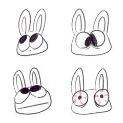 [LINE絵文字] doodle bunnyの画像