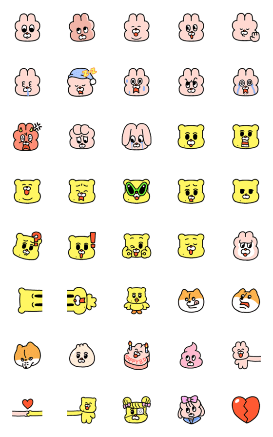 [LINE絵文字]Hoho ＆ Kunani Emojiの画像一覧