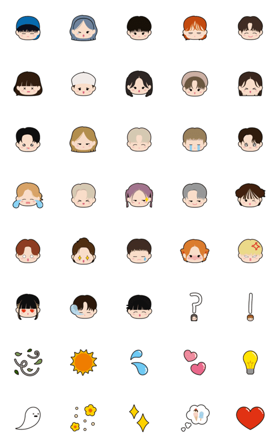 [LINE絵文字]Master of expressions, MINIDOLS is here！の画像一覧