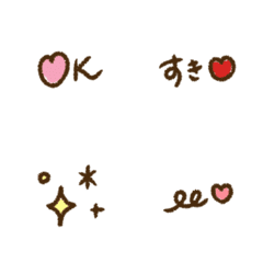 [LINE絵文字] クレヨンゆるかわ絵文字の画像