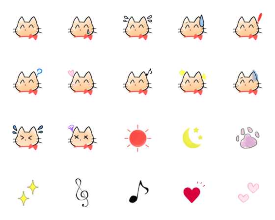 [LINE絵文字]みけねこえもじの画像一覧