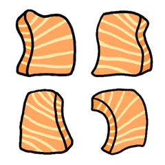 [LINE絵文字] Salmon sashimiの画像