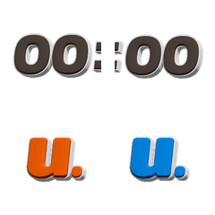 [LINE絵文字] [TH] 3D Time Emoji (Thai Ver.1)の画像