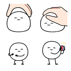 [LINE絵文字] Just a mochi animated emoji 3の画像