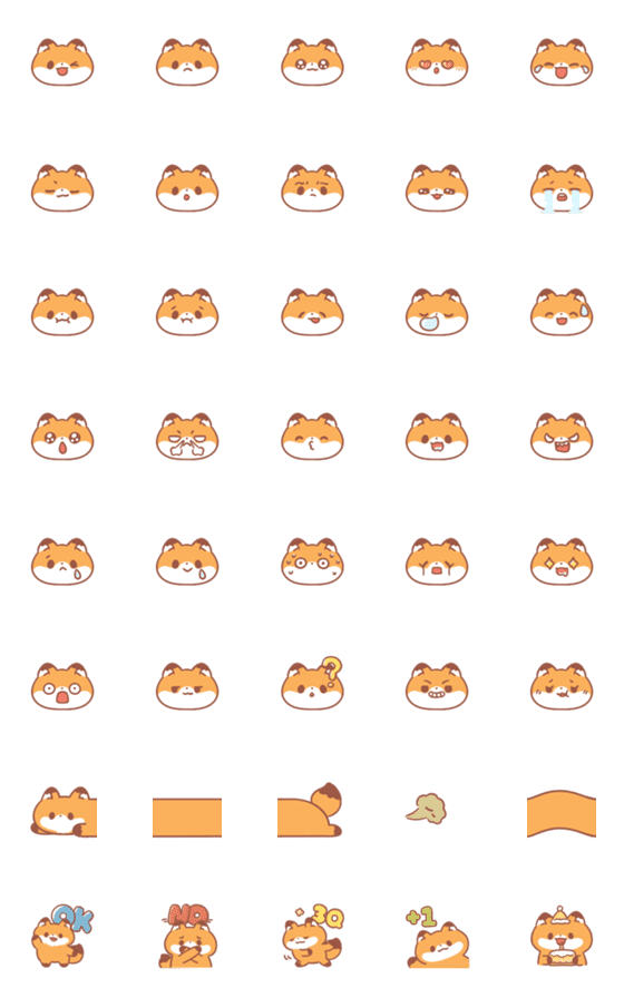 [LINE絵文字]potalele Fox CoCoの画像一覧