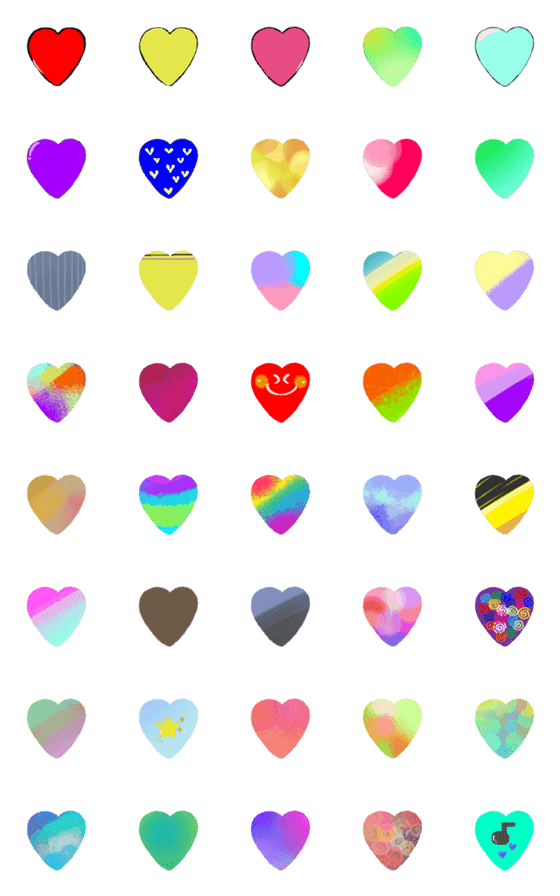 [LINE絵文字]all heart.14の画像一覧