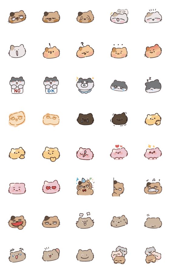 [LINE絵文字]Pancat's Dailyの画像一覧