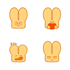 [LINE絵文字] Rabbitoastの画像