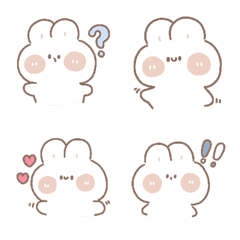 [LINE絵文字] Emoji rabbit cute **の画像